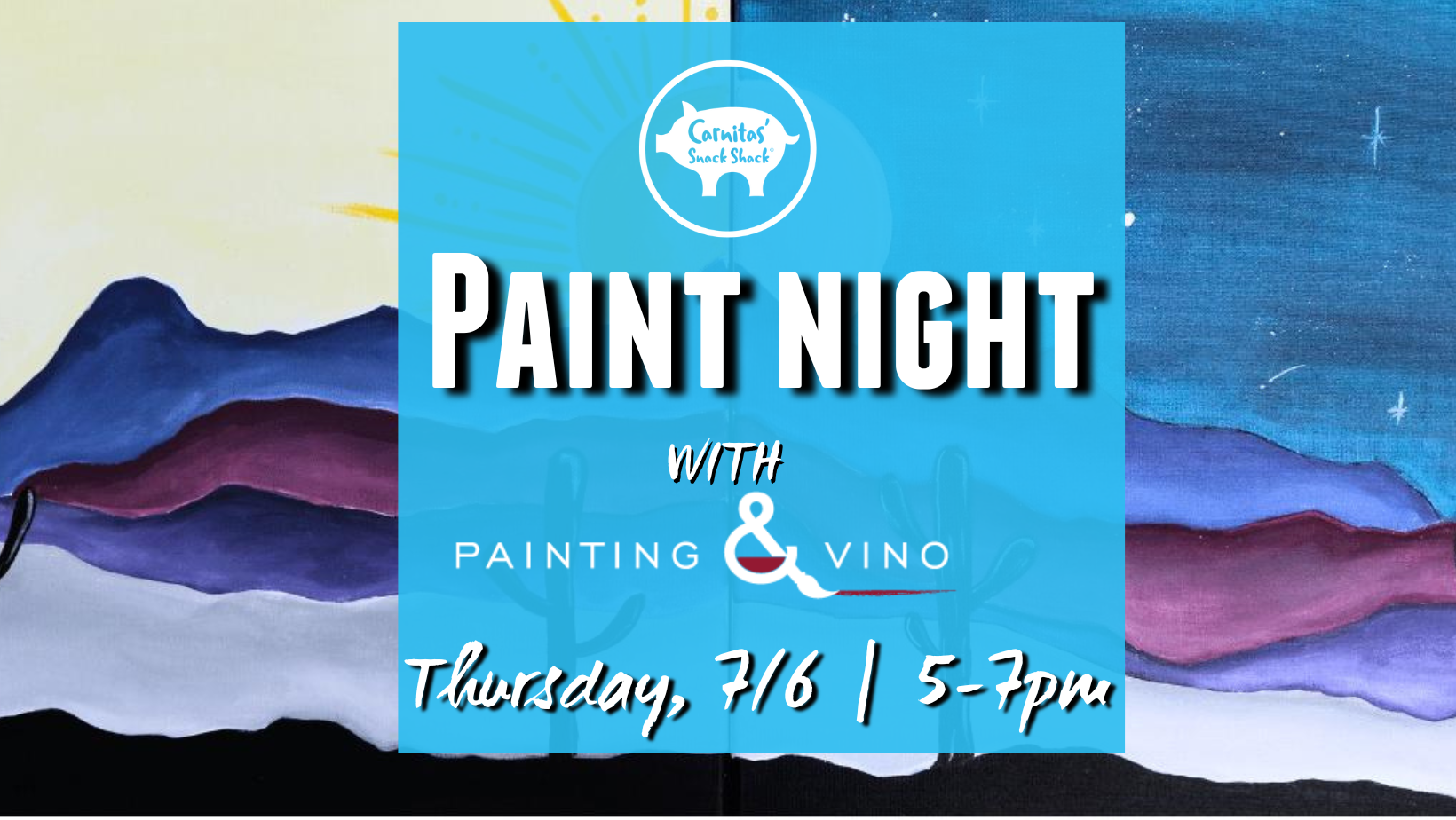 Paint Party To-Go - A LATE NIGHT GLASS OF WINE